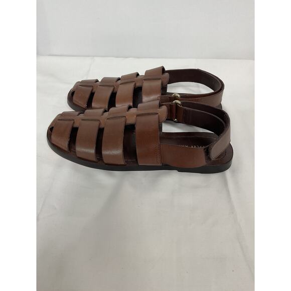 Tuckernuck Espresso Brown 'Vachetta Sawyer' Leather Sandals Size 7 - Picture 3 of 5